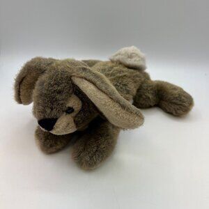 Vintage A&A Brown Floppy Ear Bunny Rabbit 10" Plush Stuffed Animal
